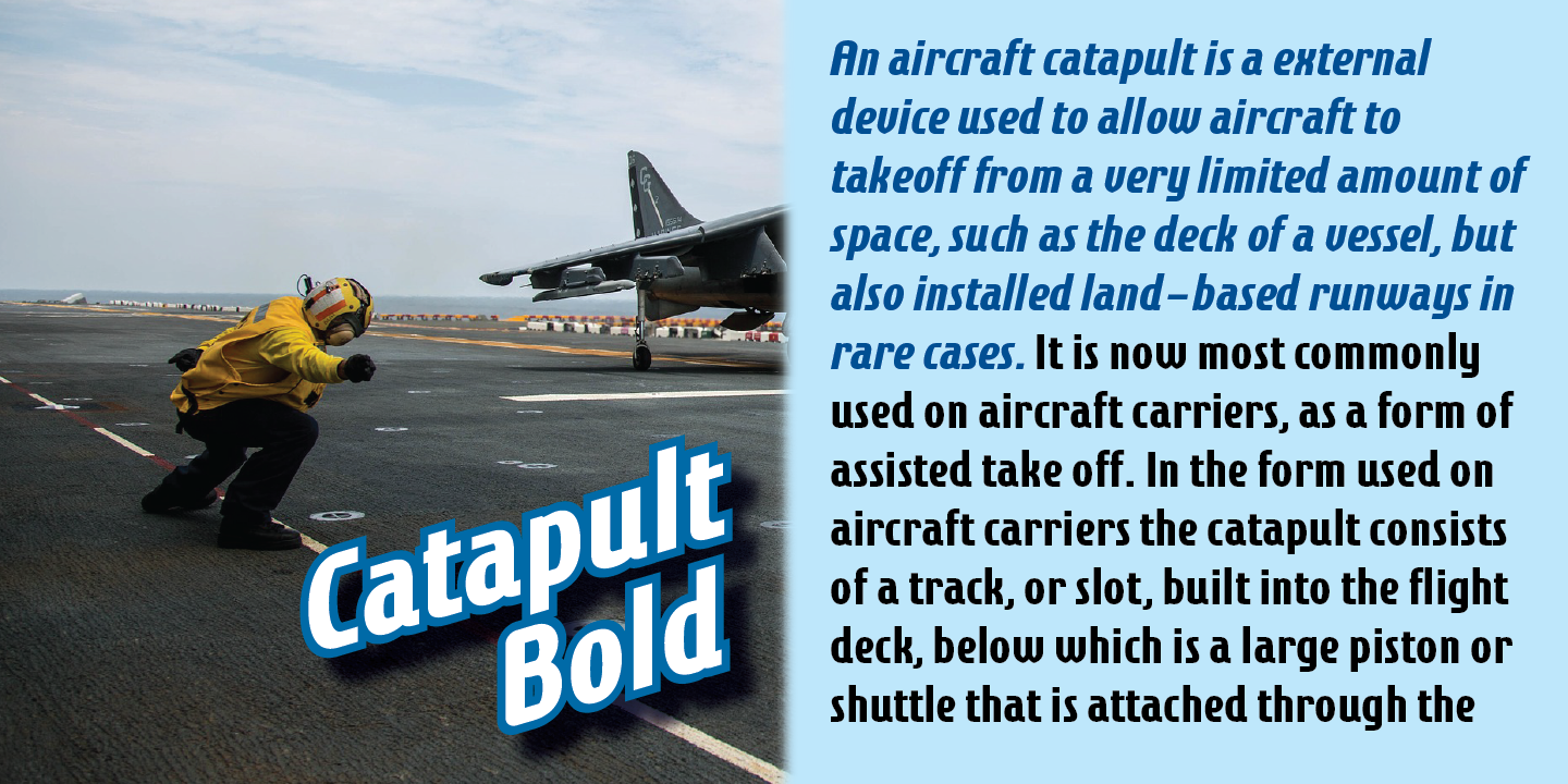 Catapult Bold Italic Font preview